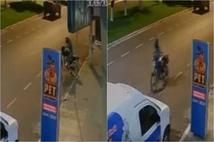 Suspeito furto motocicleta em frente  casa da vtima 