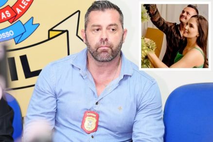 O delegado Bruno Abreu, da DHPP, que afirmou que Aline (detalhe) no tem participao no caso 