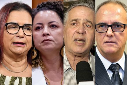 Os candidatos: Rosa Neide, Professora Graciele, Antero Paes de Barros e Jos do Ptio