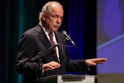 O presidente do Banco Nacional de Desenvolvimento Econmico e Social (BNDES), Aloizio Mercadante durante evento Dilogos com o mercado