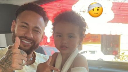 Mavie, 1, filha de Neymar e Bruna Biancardi, passou por um susto