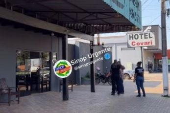 Homem  preso aps matar mulher dentro de hotel em MT; vdeo 