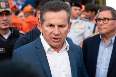 O governador Mauro Mendes, que rebateu crticas ao Parque Nova MT