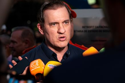 O ex-secret�rio de seguran�a, coronel C�sar Roveri, que deixou cargo para disputar elei��o