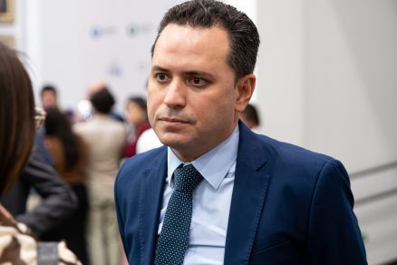 O deputado Diego Guimares, que  forte apoiador da candidatura de Pivetta ao Paiagus