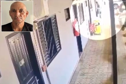 Pedro Padilha (no detalhe) entrando em quarto que vtima foi morta