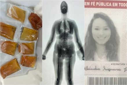 A advogada Claudia Siqueira Juc, de 29 anos, que tentou entrar com whisky na PCE