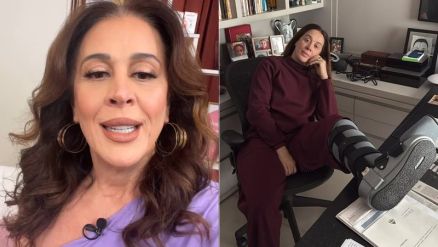 Claudia Raia cancelou pea na Paraba e no Rio aps fraturar o tornozelo