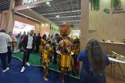 Estande de MT em feira de turismo