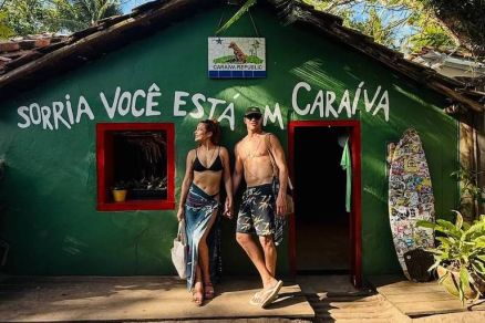 Jos Loreto e Fernanda Marques em Carava, na Bahia 