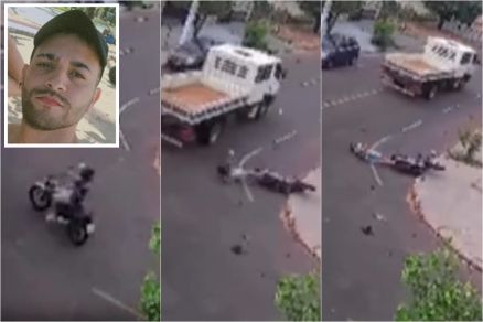 Clio  morto em acidente aps ser atropelado por caminho 