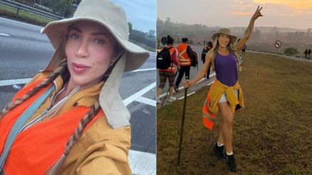 Tati Minerato caminhou por 201 km at a Baslica Nacional de Aparecida