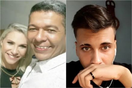 Elzilene Tavares Viana, Lencio Jos Gomes e o filho do casal, Luiz Felipe Viana Antnio da Silva