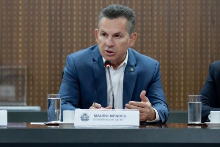 O governador Mauro Mendes, que vai  Justia contra decreto de Lula