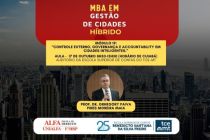 Controle externo, governana e accountability em cidades inteligentes sero tema
