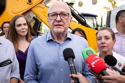 O vice-governador Otaviano Pivetta, que garantiu entrega do BRT