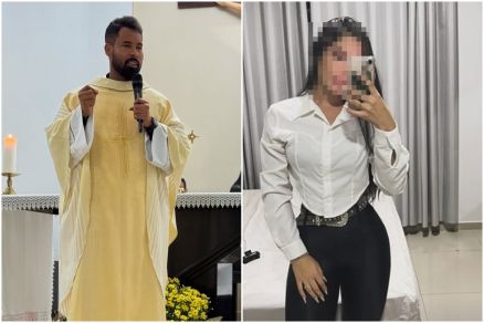 Padre Luciano Simplcio, que foi flagrado em quarto com mulher
