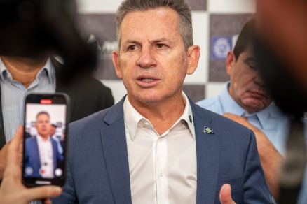 O governador Mauro Mendes, que destacou