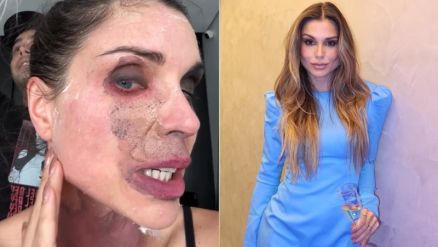 Flvia Viana sofreu para remover maquiagem inspirada no filme A Substncia