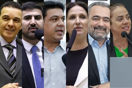 Juarez Costa, Emanuelzinho, Kalil Baracat, Juliana Kolankiewicz, Claudecir Contreira e Professora Silvana Perin
