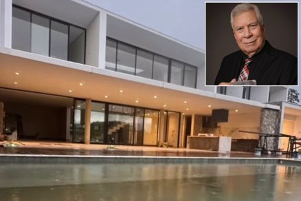Manso construda pelo pastor Osvaldo Coutinho (no detalhe)