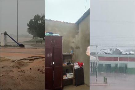 Temporal destruiu telhados e postes em Vila Rica 