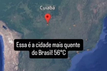 Capa do vdeo que destaca calor em Cuiab 