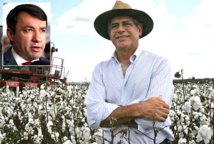 O produtor rural Jos Pupin; no detalhe, o advogado Eumar Novacki