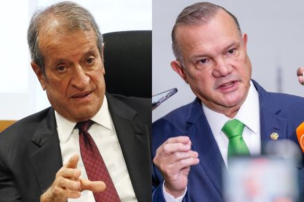 O presidente do PL nacional, Valdemar Costa Neto, e Wellington Fagundes, que iro se reunir