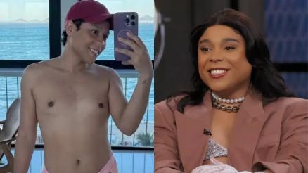 Blogueirinha aparece 'desmontada' e posa de sunga na praia