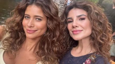 Isadora Cruz e Paula Fernandes nas gravaes de Corao Acelerado