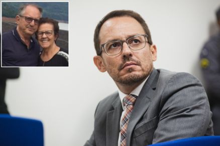 O vice-presidente da OAB-MT, Giovane Santin, e os pais dele Velci e Salete Santin (no detalhe)