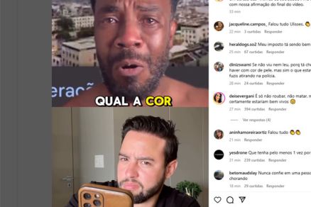 O ator Andr DLucca e o ex-deputado Ulysses Moraes: crticas nas redes