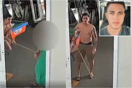 Felipe Wenceslau foi filmado batendo com um taco de sinuca nas costas da companheira, em Sorriso