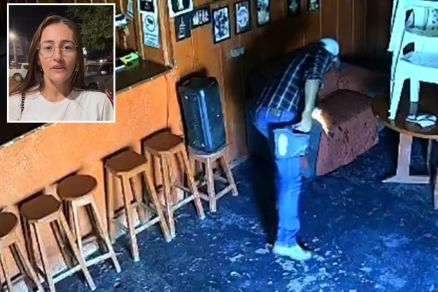 Washington Pereira, incndiando boate aps briga de vereadora Claudia Kaffer (no detalhe)