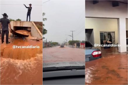 Enchente atinge Pontes e Lacerda e causa prejuzo aos moradores 