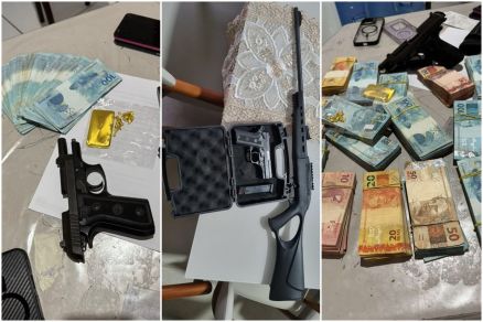 PF apreendeu armas e dinheiro em Operao 
