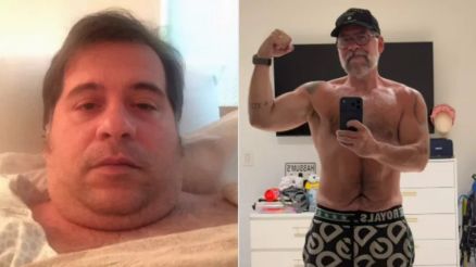 Leandro Hassum compartilhou fotos do antes e depois da baritrica