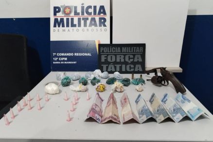 Drogas apreendidas com integrante de faco criminosa, de 21 anos