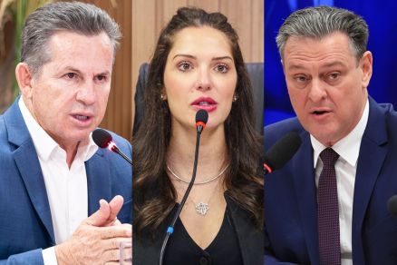 Mauro Mendes, Janaina Riva e Carlos Fvaro: eleies 2026