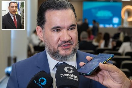 O juiz Bruno DOliveira Marques, que assinou acordo entre o MPE e Nilson Jos dos Santos (detalhe)