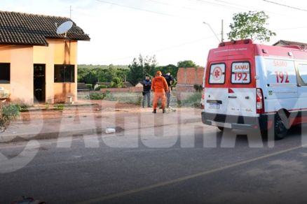 Residncia onde confronto foi registrado na tarde de segunda-feira (3) em Rondonpolis 
