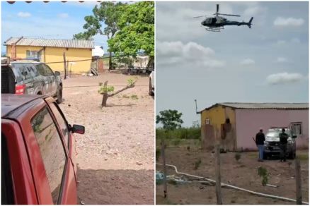 Policiais da Fora Ttica de Cuiab e de Rondonpolis atuaram na ocorrncia em Baro de Melgao
