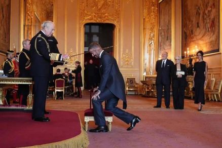 David Beckham  condecorado cavaleiro na Inglaterra