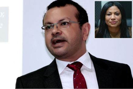 O juiz Alex de Figueiredo e a ex-vereadora Fabiana Nascimento (detalhe)