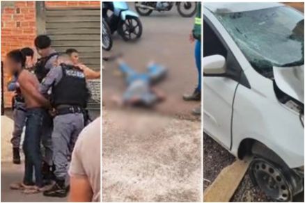 Ladro provocou o atropelamento aps furto de veculo