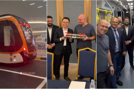 O prefeito Abilio Brunini andou de ART durante sua viagem  China