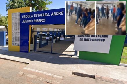 Confuso entre me e alunas (detalhe) foi registrado na Escola Estadual Andr Avelino