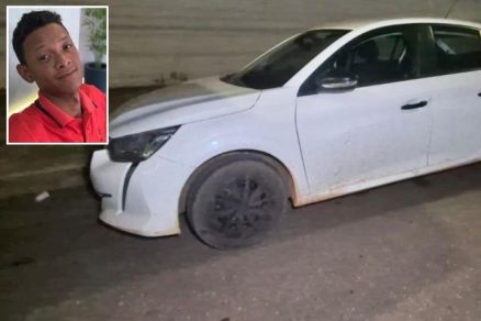 Corpo de Luciano (no detalhe) foi encontrado em estrada rural