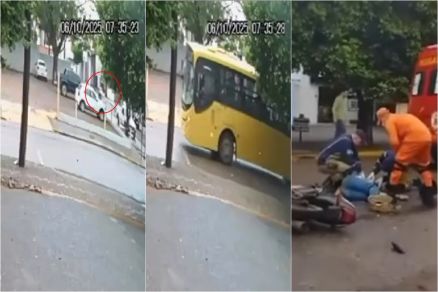 Motociclista foi socorrido com vida, mas morreu no hospital 